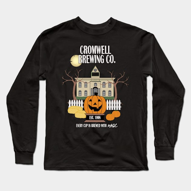 Cromwell Brewing Long Sleeve T-Shirt by Coffee And